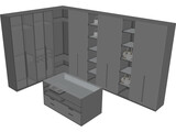 Closet 3D Model preview
