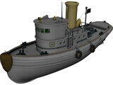 Coast Guard Tug 3D Model preview