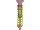 Coilover Suspension (Spring and Shock) 3D Model