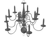 Colonial Chandelier 3D Model