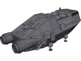 Colonial Shuttle Galactica 3D Model preview