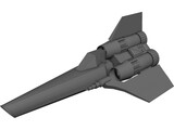 Colonial Viper 3D Model preview