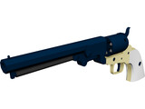 Colt Army Revolver 3D Model preview