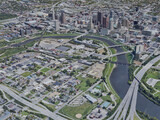 Columbus City, OH, USA (2019) 3D Model