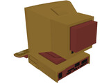 Computer Desktop with Mouse 3D Model