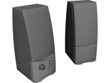 Computer Multimedia Speakers 3D Model preview