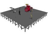 Concert Stage 3D Model preview