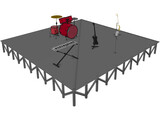 Concert Stage 3D Model