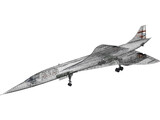 Concorde British Airways 3D Model