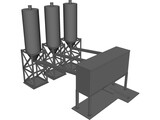 Concrete Batching Plant 3D Model preview