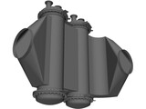 Condensing Gas Heat Exchanger 3D Model