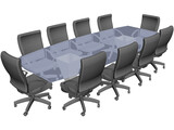 Conference Table 3D Model preview