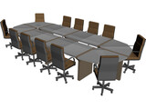 Conference Table 3D Model preview
