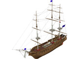 Constitution Ship 3D Model preview