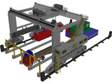 Container Loader Port 3D Model preview