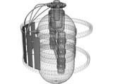 Container Satellite 3D Model