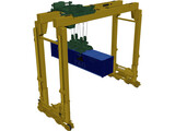 Containers Port Crane 3D Model preview