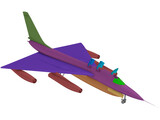 Convair B-58 Hustler Bomber 3D Model