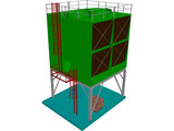 Cooling Tower 3D Model preview