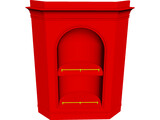 Corner Art Niche 3D Model preview