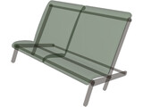 Couch Folding Contiki 3D Model