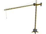 Crane Tower Structure 3D Model preview