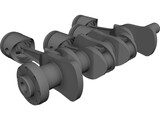 Crankshaft Alfa Romeo 3D Model preview