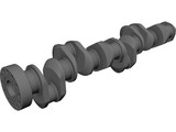 Crankshaft Cummins Diesel 3D Model preview