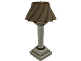 Cream Lamp 3D Model