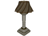 Cream Lamp 3D Model