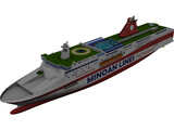 Cruise Ship Europe 3D Model preview