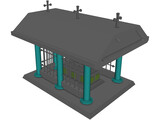 Crypt and Coffin 3D Model