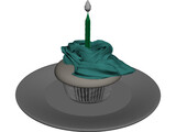 Cub Cake 3D Model preview