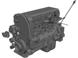 Cummins QSX15 Engine 3D Model preview