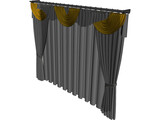 Curtain 3D Model preview