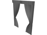 Curtain 3D Model preview
