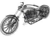 Custom Chopper 3D Model