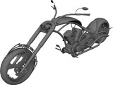 Custom Chopper 3D Model preview