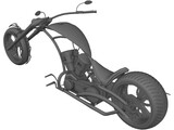 Custom Chopper 3D Model