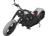 Custom Chopper Motorcycle 3D Model preview