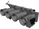 Custom ITB Manifold 3D Model preview