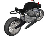 Custom Motorcycle 3D Model preview