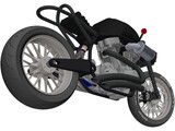 Custom Motorcycle 3D Model
