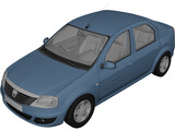 Dacia Logan (2009) 3D Model preview