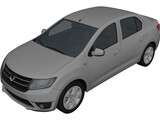 Dacia Logan (2013) 3D Model preview