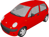 Daewoo Matiz 3D Model preview