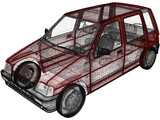 Daewoo Tico (1993) 3D Model