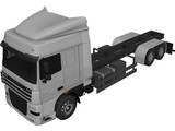 DAF XF 6x2 3D Model preview