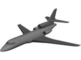 Dassault Falcon 50 3D Model preview