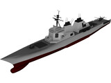 DDG-51 Arleigh Burke Class Destroyer 3D Model preview